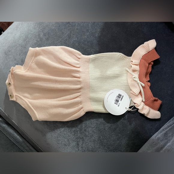 TUN TUN MARTINA ROMPER NATURAL & BABY PINK & TERRACOTA - Picture 6 of 16